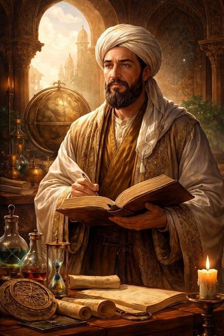 عالمٌ يدوّن في كتابه