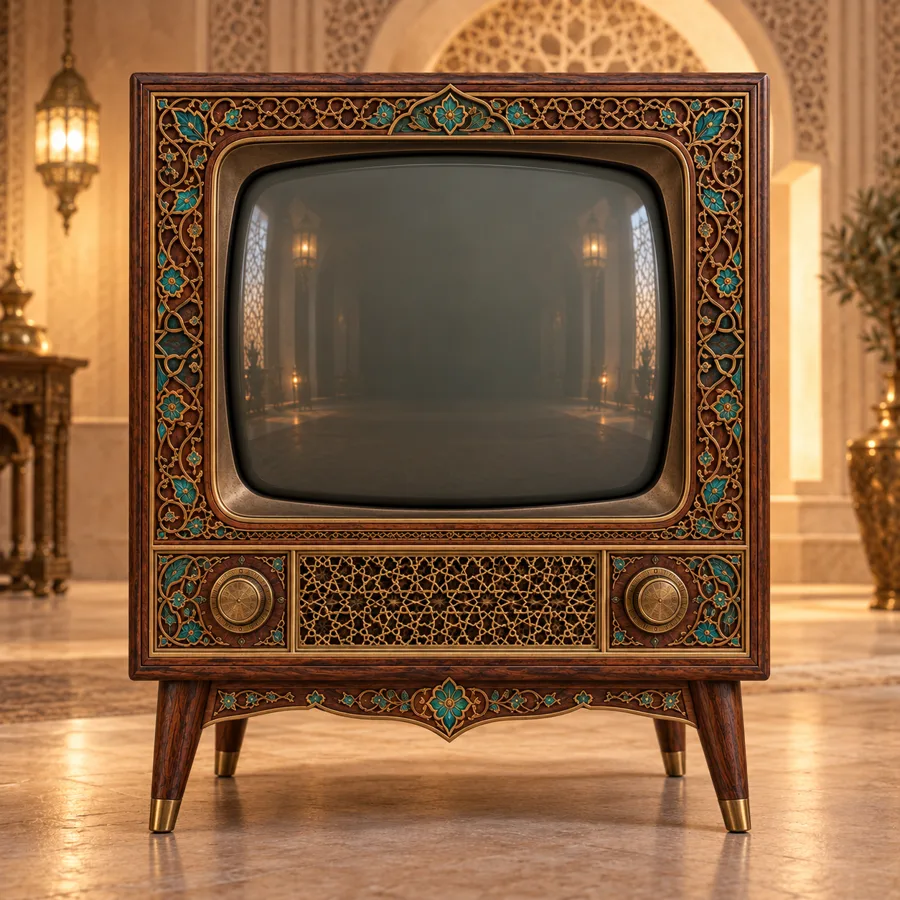 تلفاز عتيق مزخرف — نفحات
